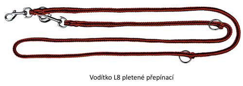 Vodítko lano zapletené pøepínací 8
