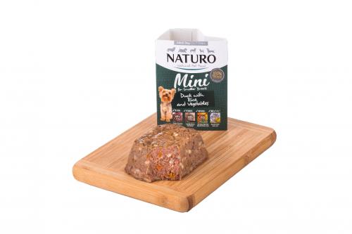 Naturo Dog Adult Mini Duck & Rice, vanièka 150 g PRODEJ PO BALENÍ (7 ks)