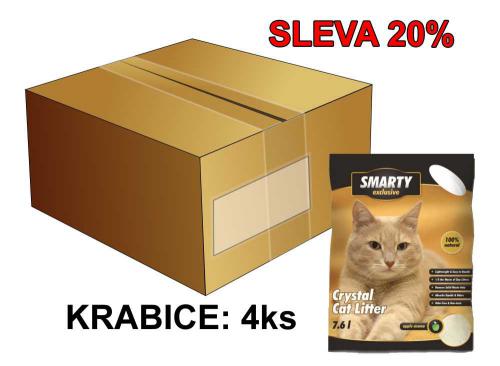 SMARTY exclusive silikátové stelivo 7,6 l (4 ks) SLEVA 15 %