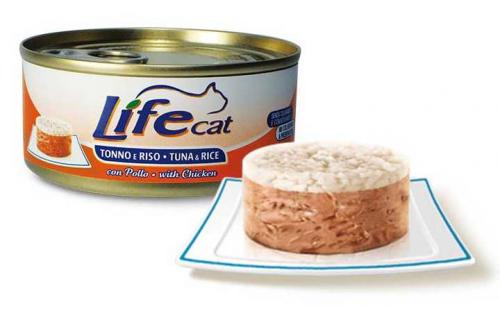 LifeCat Tuna with Rice & Chicken, konzerva 170 g