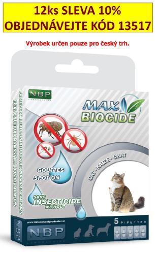 Max Biocide Spot-on Cat antiparazitní kapsle, koèka  5 x 1 ml !CZ!