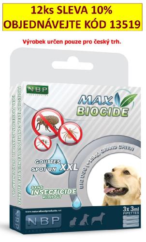 Max Biocide Spot-on Dog XXL antiparazitní kapsle, pes 3 x 3 ml !CZ!
