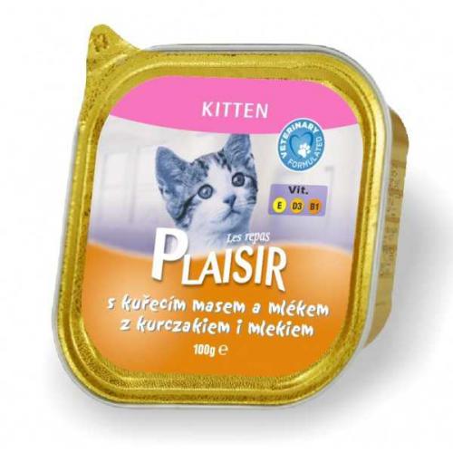 Plaisir Cat Kitten kuec, vanika 100 g 