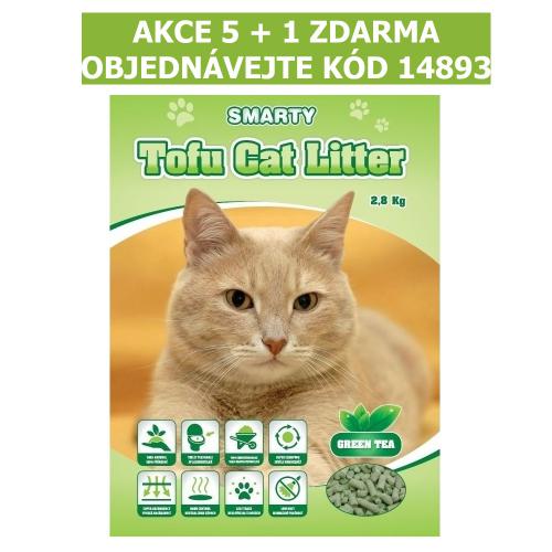 Smarty Tofu Cat Litter Green Tea podestlka 6 l