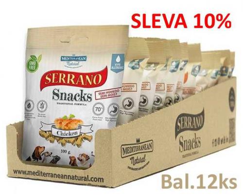 Serrano Snack Dog Serrano Chicken 100 g (12 ks) SLEVA 10 %