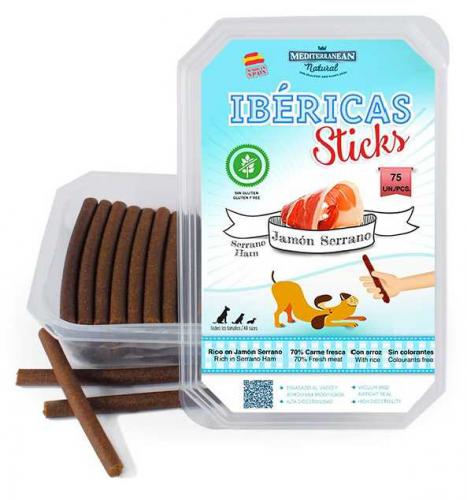 Ibéricas Sticks Dog Snack Serrano Ham (75 ks)