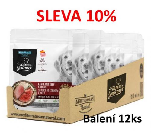 Tapas Gourmet snack Dog Lamb & Beef 190 g (12 ks) SLEVA 10 %