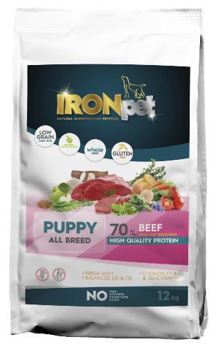 IRONpet Dog Puppy All Breed Beef (Hovìzí) 12 kg