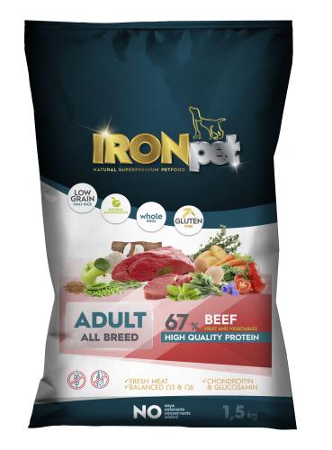 IRONpet Dog Adult All Breed Beef (Hovz) 1,5 kg
