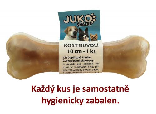 Kost buvolí JUKO Snacks 10 cm (1 ks) PRODEJ PO BALENÍ (25 ks)