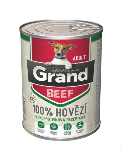                                           Grand deluxe Dog Adult 100 % hovìzí, konzerva 820 g                                   