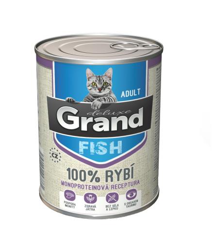 Grand deluxe Cat 100 % ryb, konzerva 400 g