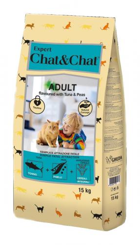 Chat & Chat Expert Adult Tuna & Peas 15 kg
