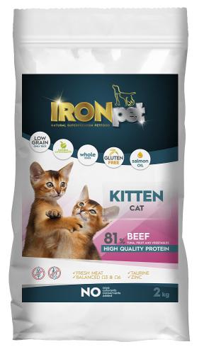 IRONpet Cat Kitten Beef (Hovìzí) 2 kg