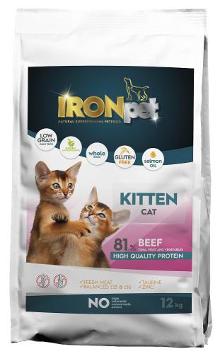 IRONpet Cat Kitten Beef (Hovìzí) 12 kg