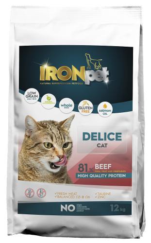 IRONpet Cat Delice Beef (Hovz) 12 kg
