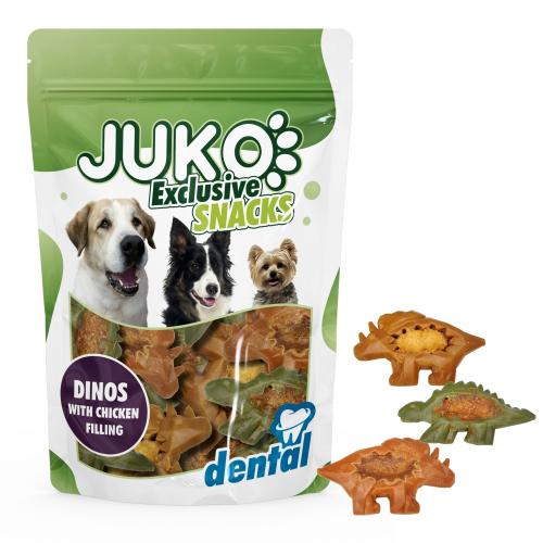 Dinos with chicken filling JUKO Snacks 4 ks (124 g)