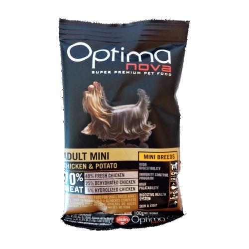 Vzorek OPTIMAnova Dog Adult Mini Chicken & Potato GF 100 g