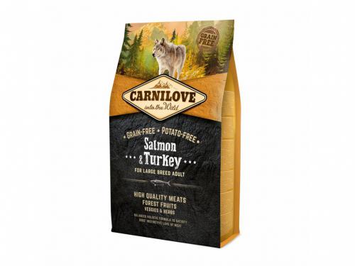 Carnilove Salmon & Turkey for Large Breed Adult 4kg EXP. 26.3.