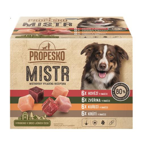 PROPESKO Dog Mistr mix druh v omce, kapsa (24 pack)