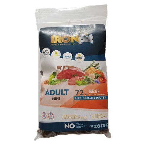 Vzorek IRONpet Dog Mini Adult Beef (Hovìzí) 70 g