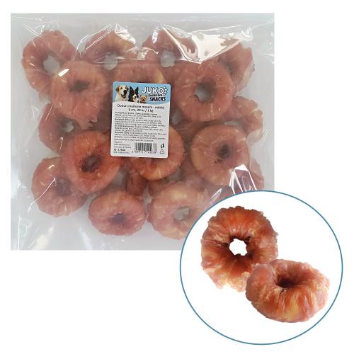 Donut s kuecm masem mkk JUKO Snacks 6 cm, 1 kg (20 ks)