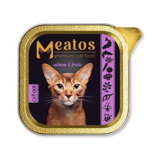 Meatos Cat Salmon & Fruit 100 g