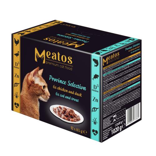 Meatos Cat Multipack kousky v omáèce 12 x 85 g