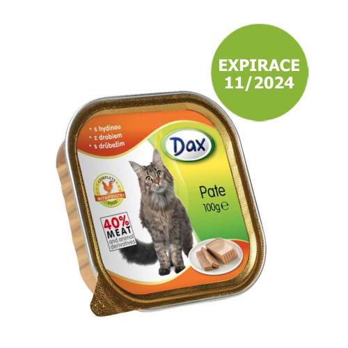 Dax Cat drùbeží, vanièka 100 g PRODEJ PO BALENÍ (16 ks) - Expirace 11/2024 - SLEVA 19 %