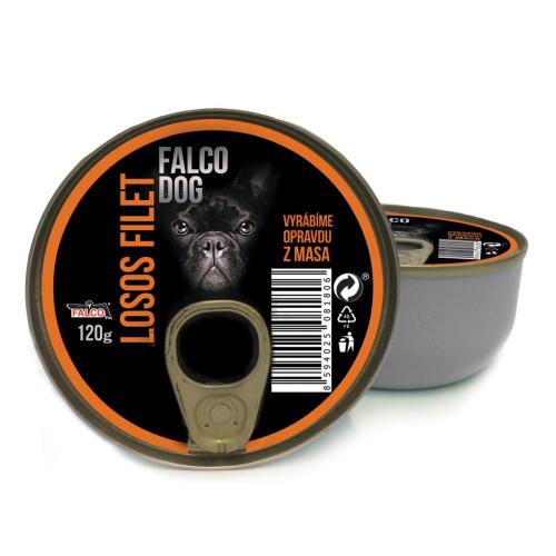 FALCO DOG losos filet, konzerva 120 g