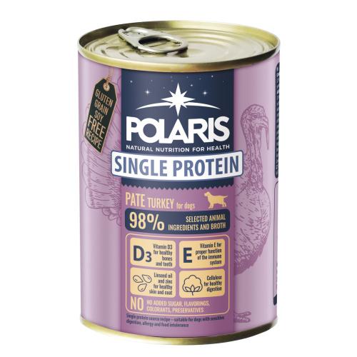 Polaris Single Protein paté Pes Krùtí, konzerva 400 g PRODEJ PO BALENÍ (6 ks)