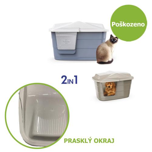 WC / Domeèek plastový VILLA 2 v 1 - Prasklý okraj - SLEVA 