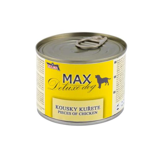 MAX Deluxe Dog kousky kuøete, konzerva 200 g
