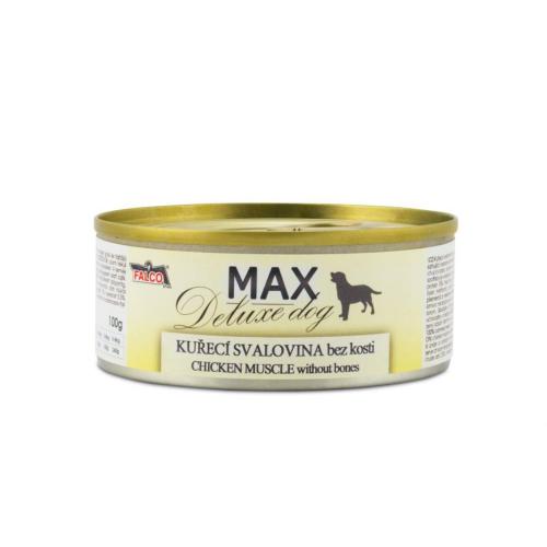 MAX Deluxe Dog kuøecí svalovina bez kosti, konzerva 100 g