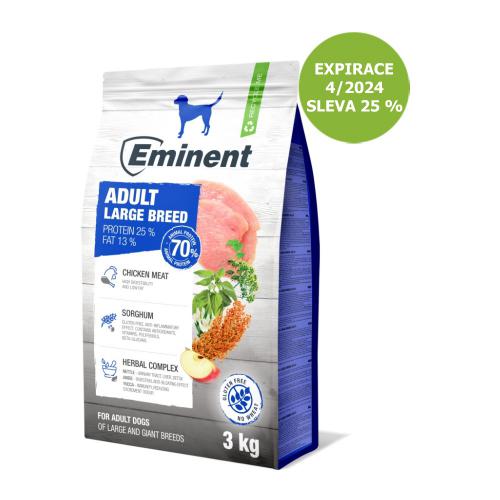Eminent Dog Adult Large Breed 3 kg - Expirace 4/2024 - SLEVA 25 %