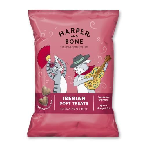 Harper and Bone Cat & Dog ibersk mkk pamlsky hovz 90 g