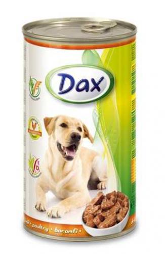 Dax Dog kousky drùbeží, konzerva 1240 g