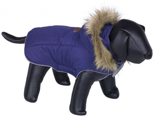 Nobby ELNA bunda pro psa s kožíškem modrá 48cm