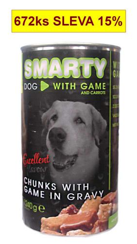 SMARTY Dog Zvìøina chunks, konzerva 1240 g