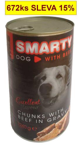 SMARTY Dog Hovz chunks. konzerva 1240 g