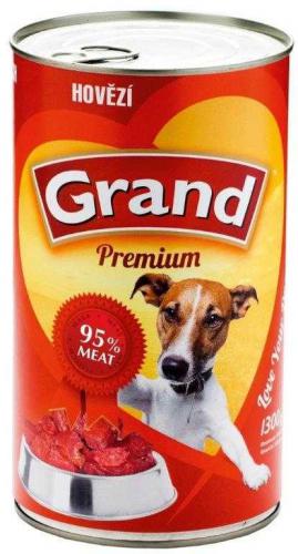 Grand Premium Dog hovz, konzerva 1300 g