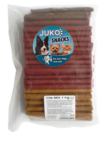 Pamlsek pro psy Cita Mix JUKO Snacks 1 kg (cca 140-160 ks)