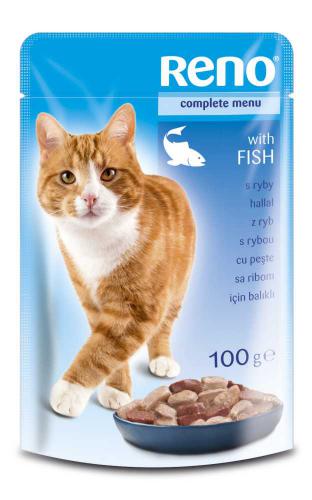RENO Cat rybí, kapsa 100 g PRODEJ PO BALENÍ (24 ks)