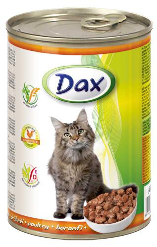 Dax Cat kousky drùbeží, konzerva 415 g PRODEJ PO BALENÍ (24 ks)