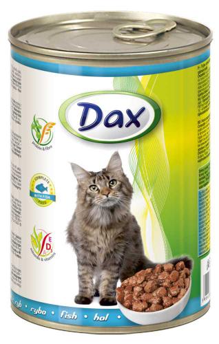 Dax Cat kousky rybí, konzerva 415 g PRODEJ PO BALENÍ (24 ks)