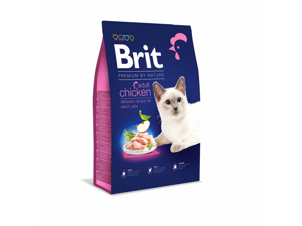 Brit Premium by Nature Cat Adult Chicken 8kg - zvìtšit obrázek
