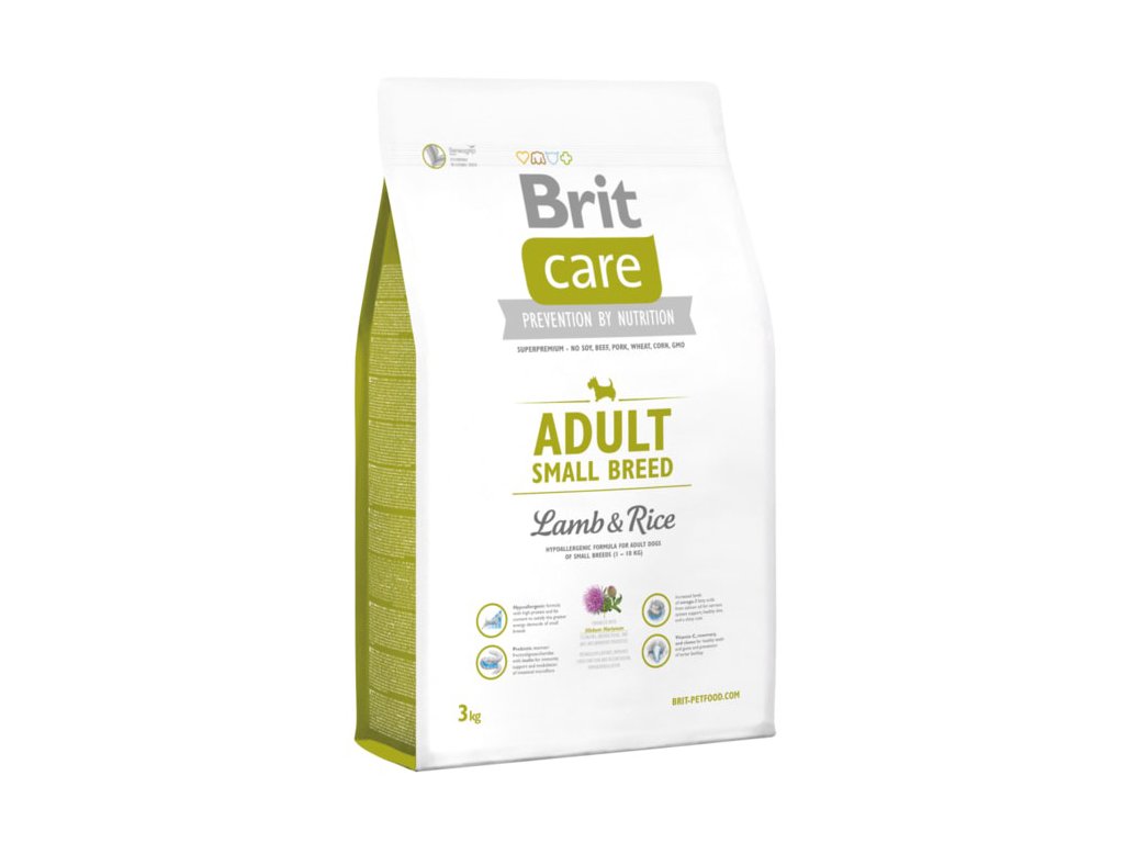 Brit Care Adult Small Breed Lamb & Rice 3kg POŠKOZENÝ OBAL - zvìtšit obrázek