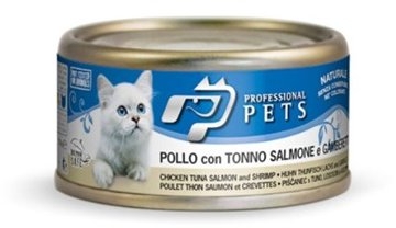 Professional Pets Naturale Cat kuøe, tuòák, losos a krevety 70g - zvìtšit obrázek