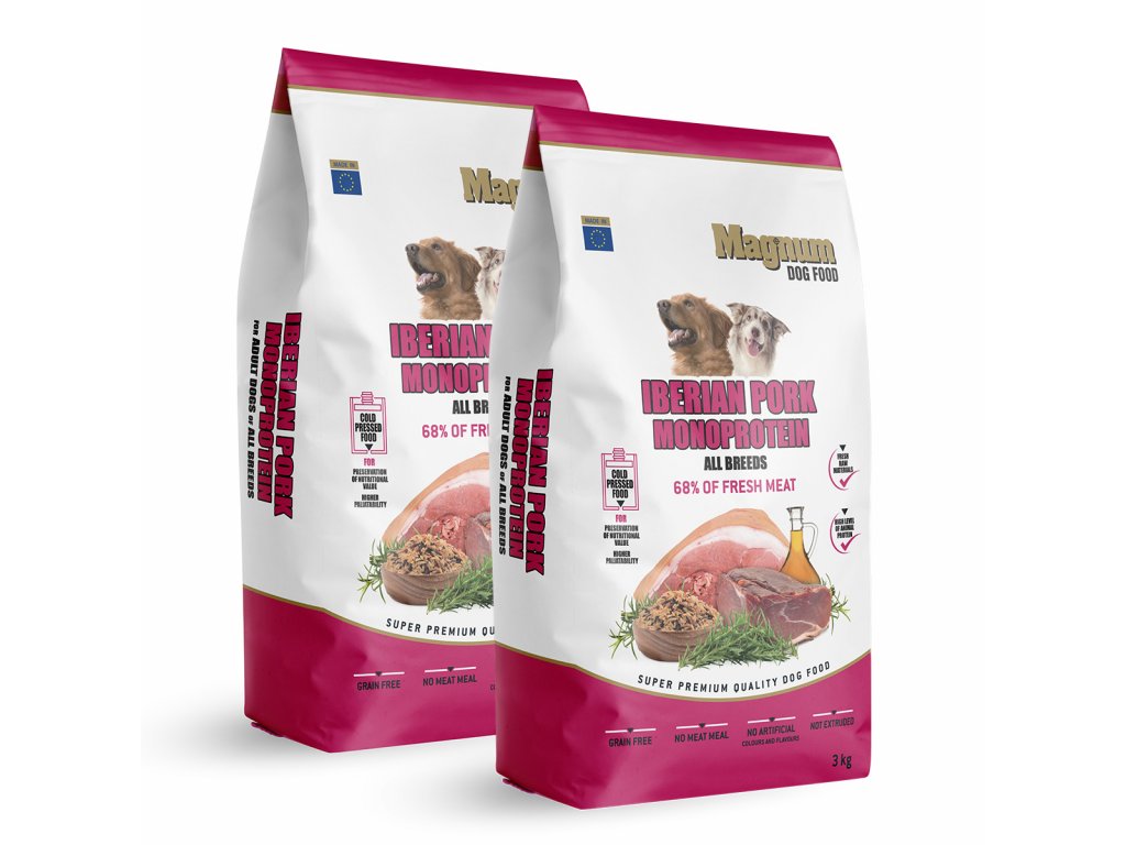 Magnum Iberian Pork & Monoprotein All Breed 2x3kg - zvìtšit obrázek
