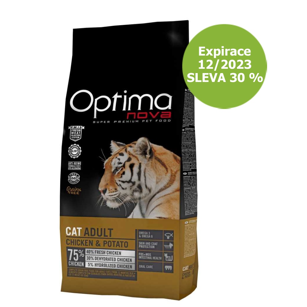 OPTIMAnova Cat Chicken GF 2 kg - Expirace 12/2023 - SLEVA 30 % - zvìtšit obrázek